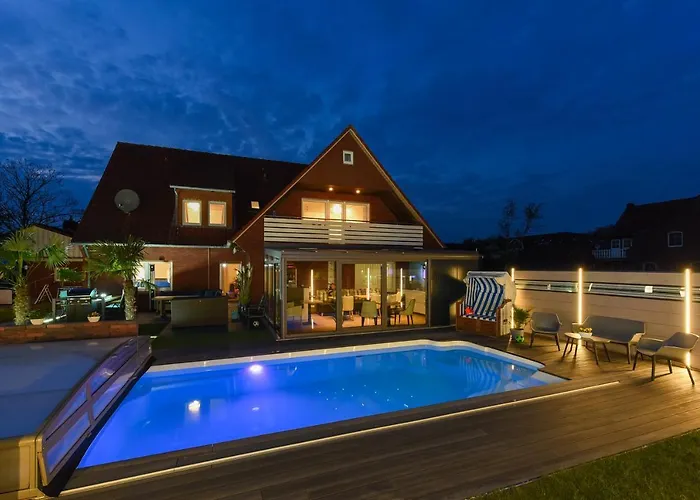 Haus Zum Seehund Mit Pool, Garten Und Tischtennisplatte アパート