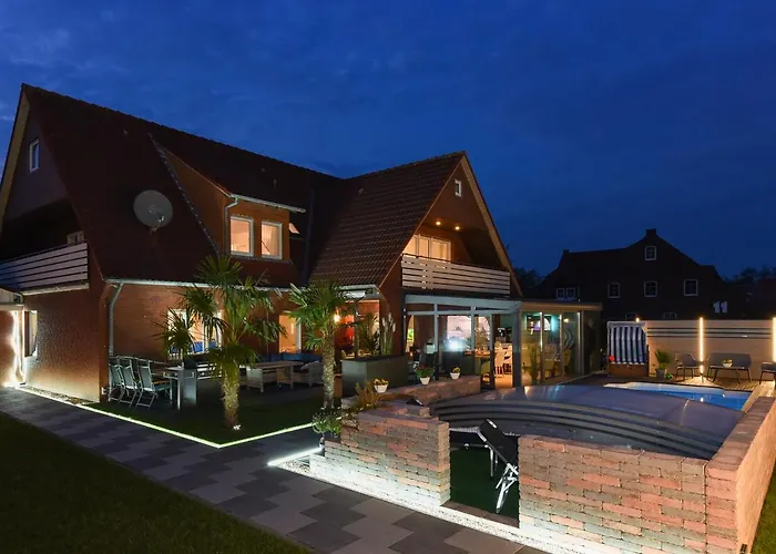 Lägenhet Haus Zum Seehund Mit Pool, Garten Und Tischtennisplatte