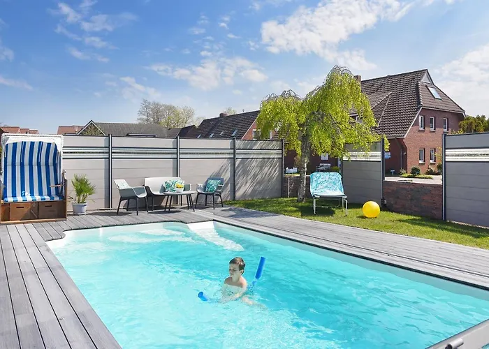 アパート Haus Zum Seehund Mit Pool, Garten Und Tischtennisplatte