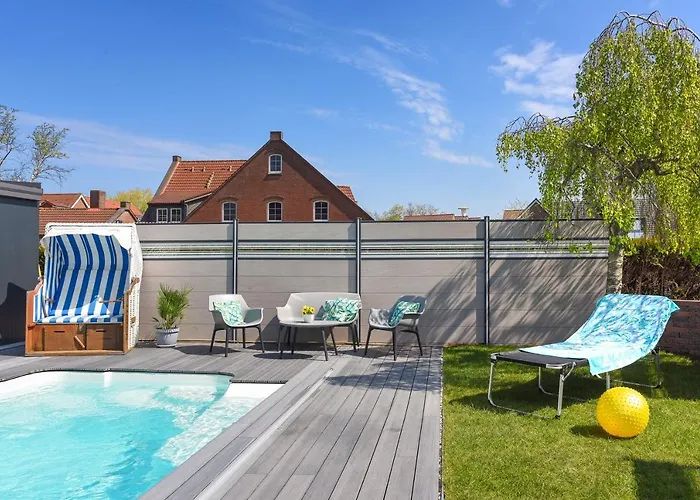 Haus Zum Seehund Mit Pool, Garten Und Tischtennisplatte Bensersiel